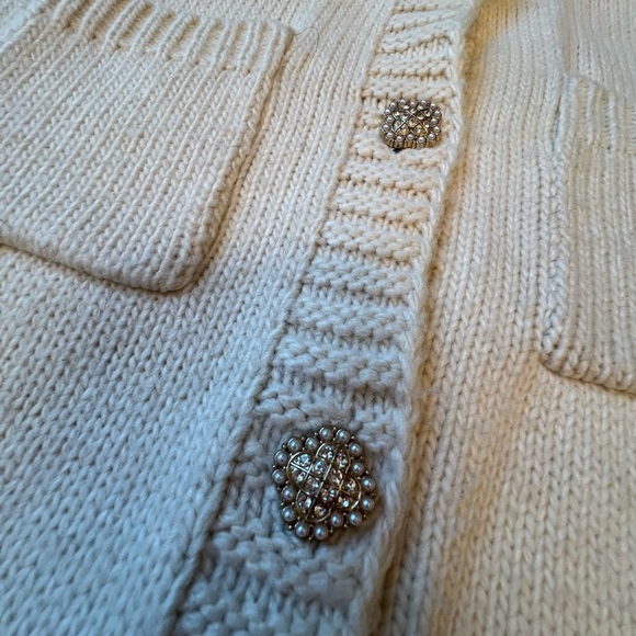 Zara Off-White Button-Up Cardigan - Picture 2 of 8